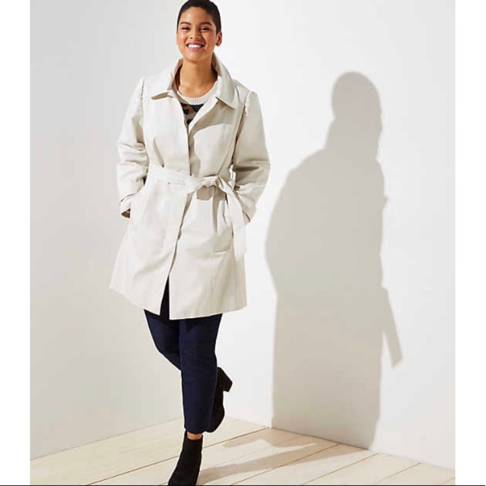 LOFT PLUS Puffed Shoulder Trench